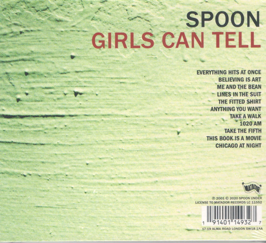 Back Cover: Spoon – Girls Can Tell CD | Relix