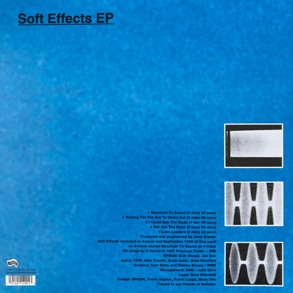 Back Cover: Spoon – Soft Effects EP (12" Vinyl) Vinyl LP | Relix