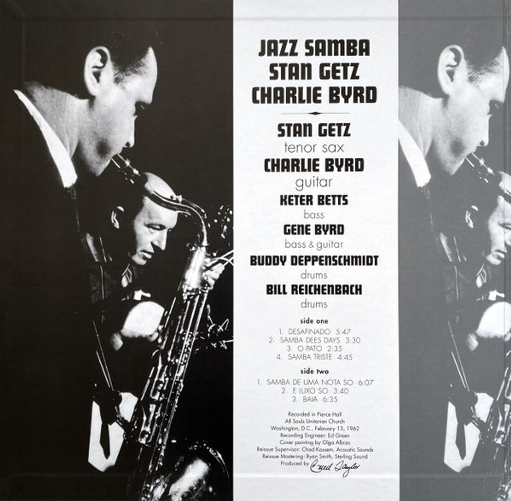 Back Cover: Stan Getz & Charlie Byrd – Jazz Samba (Verve Acoustic Sounds Series)[LP] Vinyl LP | Relix