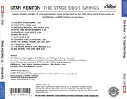Back Cover: Stan Kenton – The Stage Door Swings CD | Relix