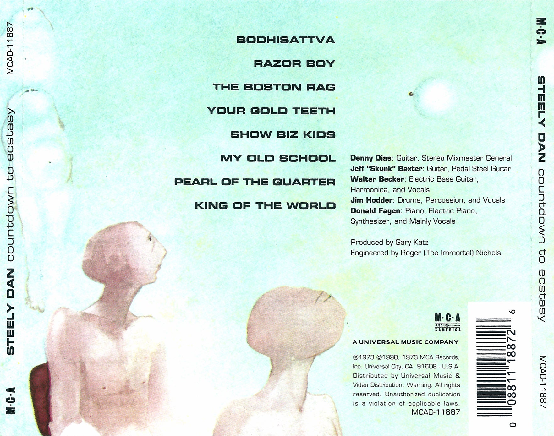 Back Cover: Steely Dan – Countdown To Ecstasy: Remastered CD | Relix