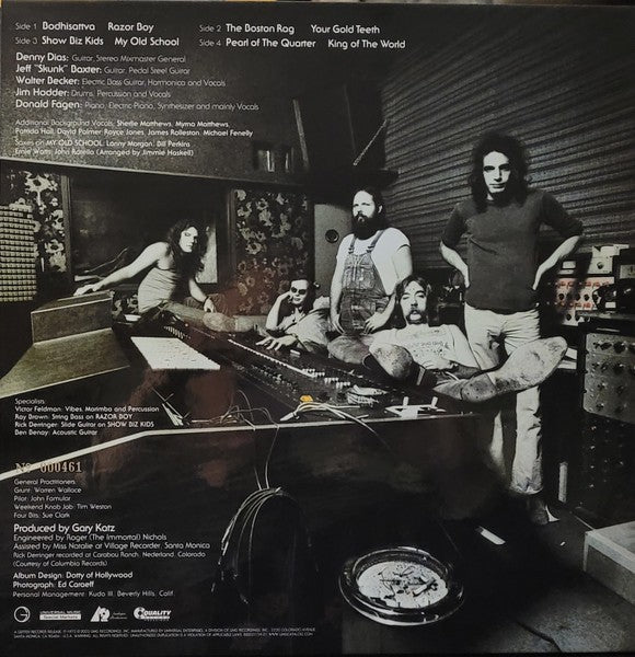 Back Cover: Steely Dan – Countdown To Ecstasy: UHQR Vinyl LP | Relix