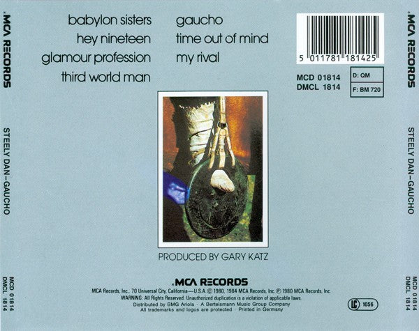 Back Cover: Steely Dan – Gaucho Vinyl LP | Relix