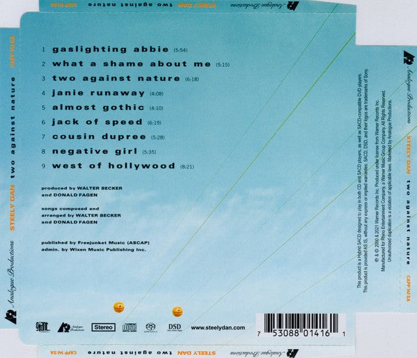 Back Cover: Steely Dan – Two Against Nature CD | Relix