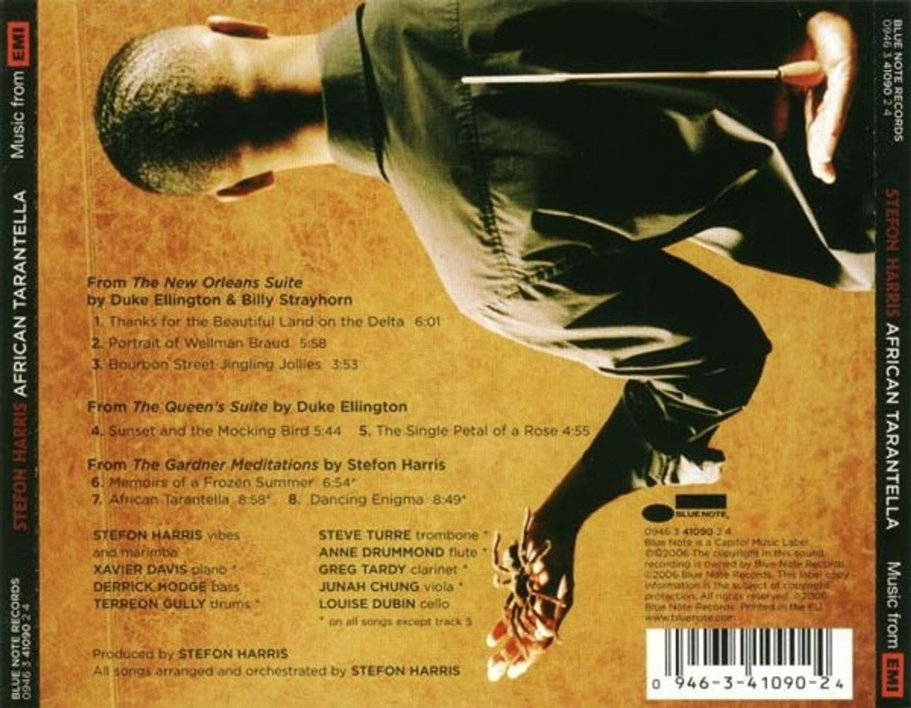 Back Cover: Stefon Harris – African Tarantella CD | Relix