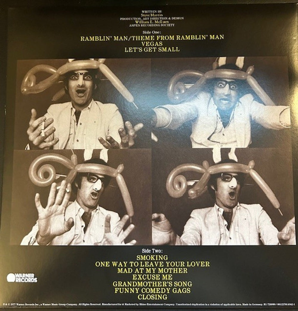 Back Cover: Steve Martin – Let's Get Small (Syeor26 LP Vinyl) Vinyl LP | Relix