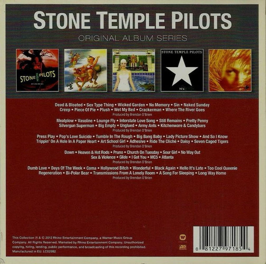 Back Cover: Stone Temple Pilots – Original Album Series (Import CD) CD | Relix