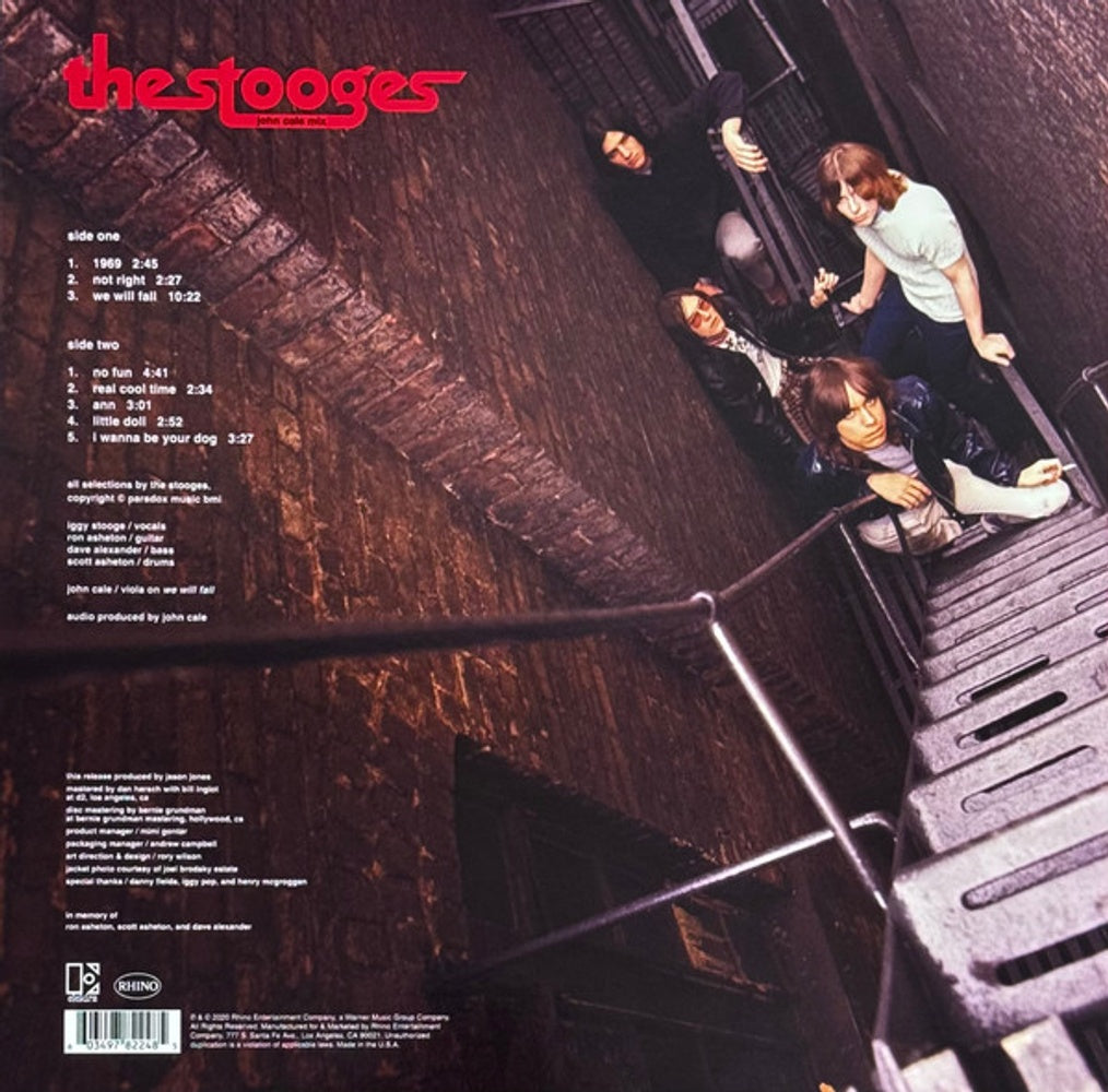 Back Cover: Stooges – Stooges (John Cale Mix, Bme LP Vinyl) Vinyl LP | Relix