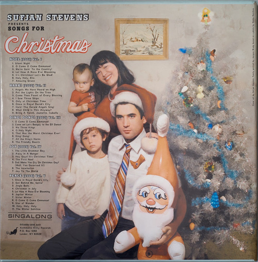 Back Cover: Sufjan Stevens – Songs For Christmas (LP Vinyl) Vinyl LP | Relix