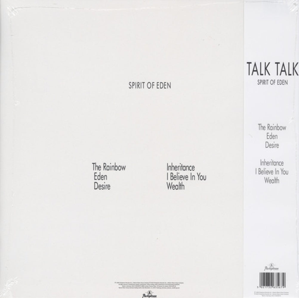 Back Cover: Talk Talk – Spirit Of Eden (Half-Speed Master LP Vinyl) Vinyl LP | Relix