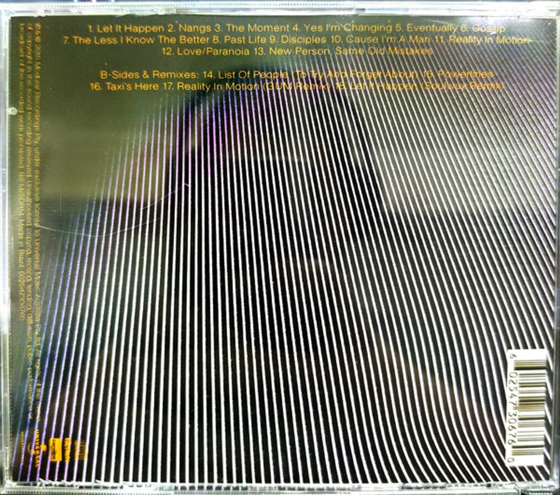 Back Cover: Tame Impala – Currents CD | Relix