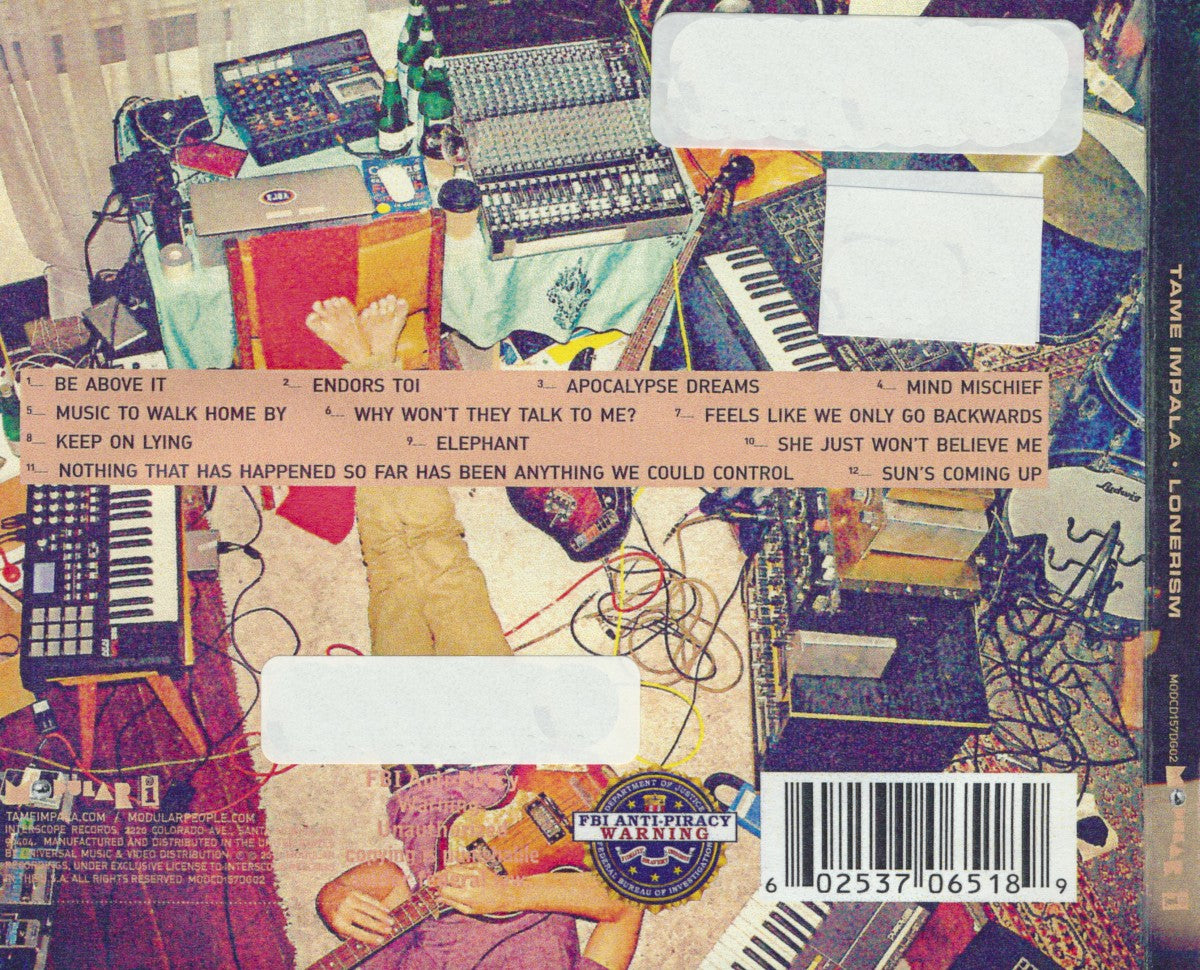 Back Cover: Tame Impala – Lonerism CD | Relix