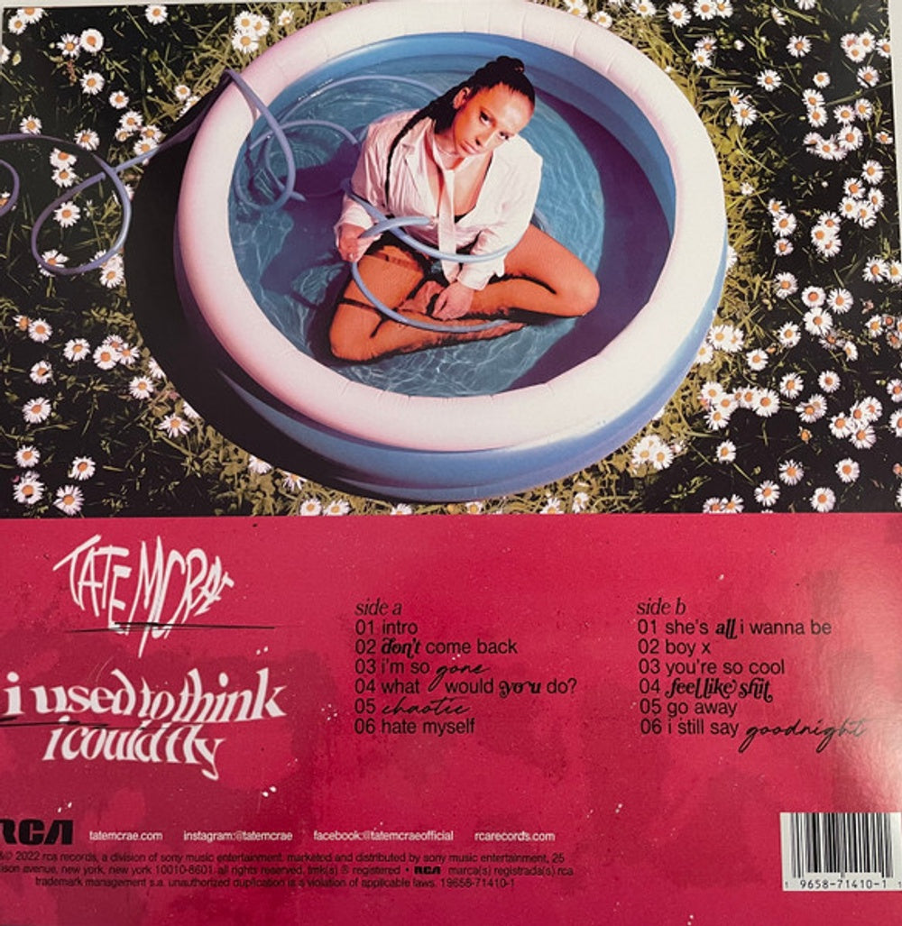 Back Cover: Tate McRae – i used to think i could fly (LP Vinyl) Vinyl LP | Relix