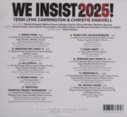 Back Cover: Terri Carrington  Lyne / Dashiell,Christie – We Insist 2025 CD | Relix