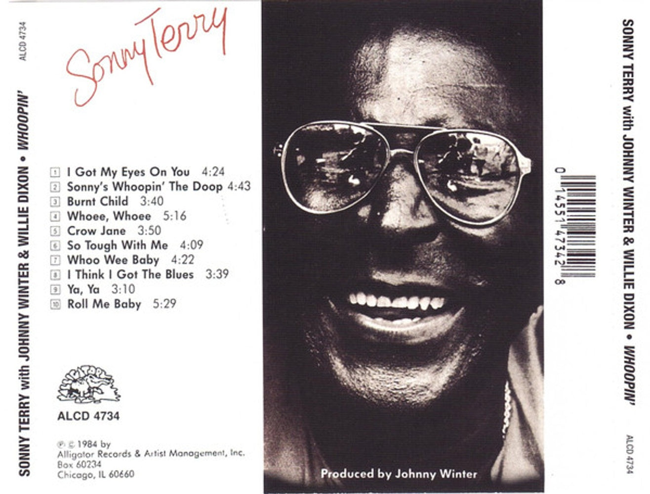 Back Cover: Terry/Winter/Dixon – Whoopin CD | Relix