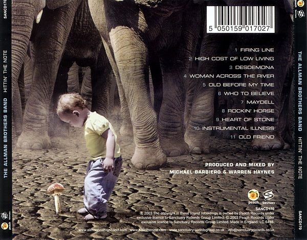 Back Cover: The Allman Brothers Band – Hittin the Note CD | Relix