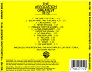 Back Cover: The Association – Greatest Hits CD | Relix