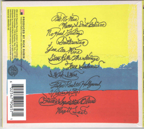 Back Cover: The Avett Brothers – True Sadness Vinyl LP | Relix
