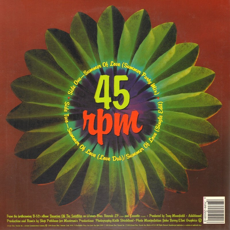 Back Cover: The B-52's – Summer Of Love (Vinyl Single, Summer Of Love Exclusive 12" Vinyl) Vinyl LP | Relix