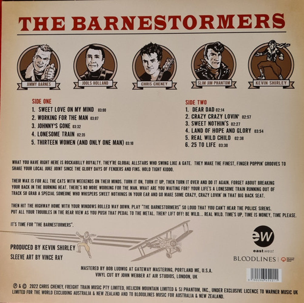 Back Cover: The Barnestormers – The Barnestormers Vinyl LP | Relix