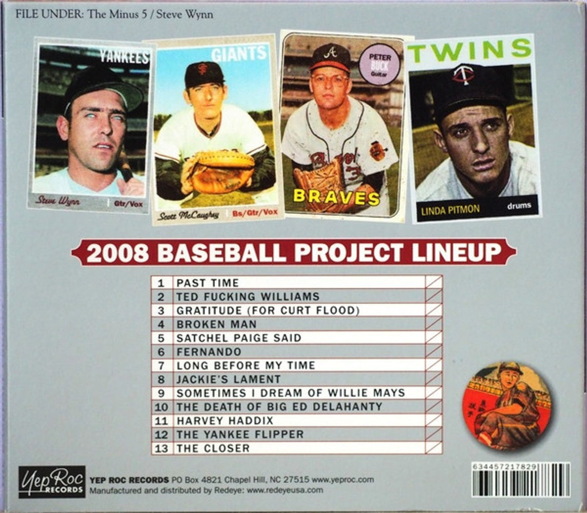 Back Cover: The Baseball Project – Vol. 1-Frozen Ropes & Dying Quails CD | Relix
