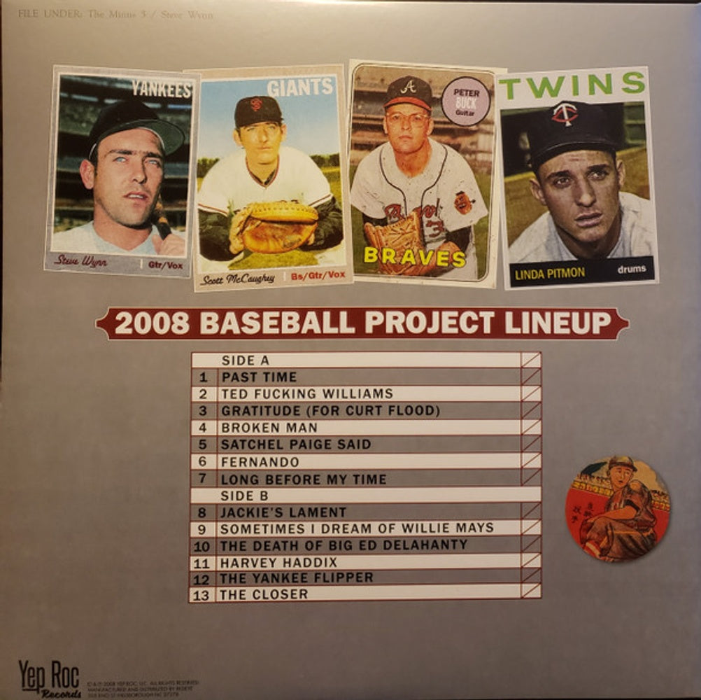 Back Cover: The Baseball Project – Volume 1: Frozen Ropes And Dying Quails Vinyl LP | Relix