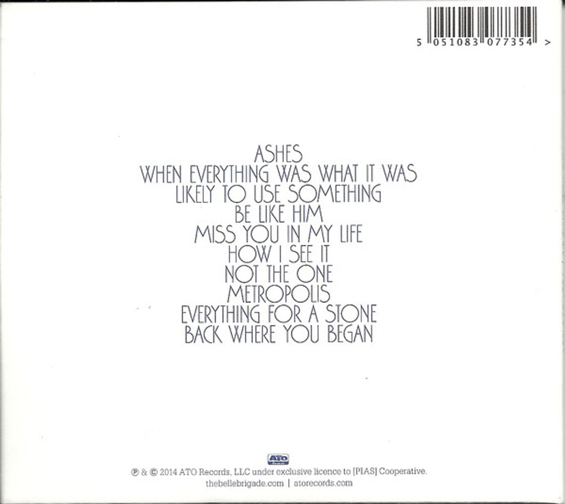 Back Cover: The Belle Brigade – Just Because CD | Relix