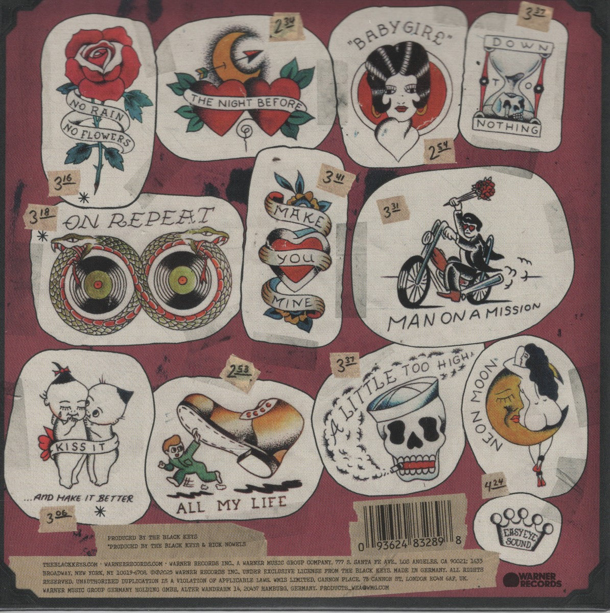 Back Cover: The Black Keys – No Rain, No Flowers CD | Relix