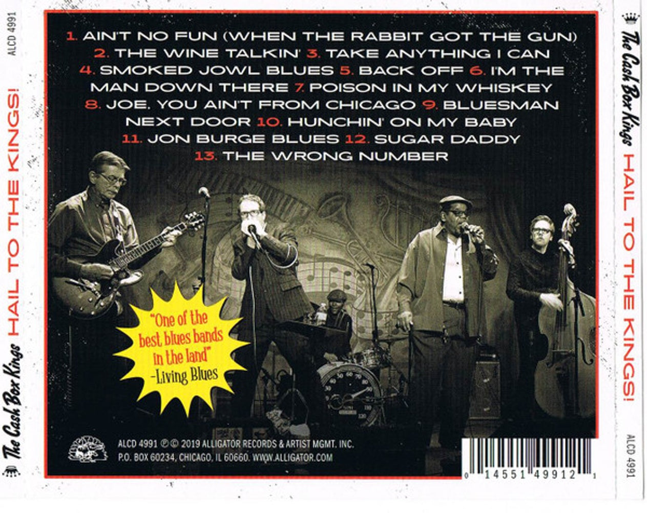 Back Cover: The Cash Box Kings – Hail To The Kings! CD | Relix