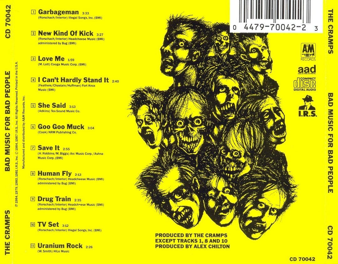 Back Cover: The Cramps – Bad Music for Bad People (CD) CD | Relix