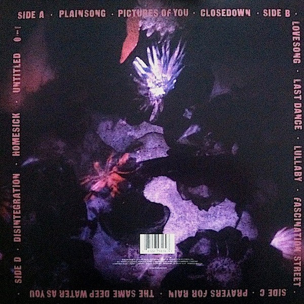 Back Cover: The Cure – Disintegration (180 Gram 3-LP Vinyl) Vinyl LP | Relix
