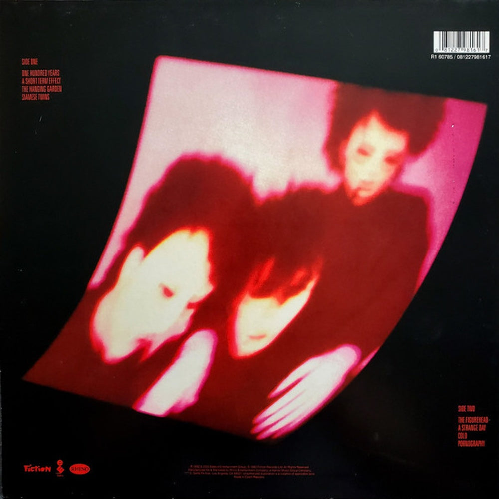 Back Cover: The Cure – Pornography (LP Vinyl) Vinyl LP | Relix