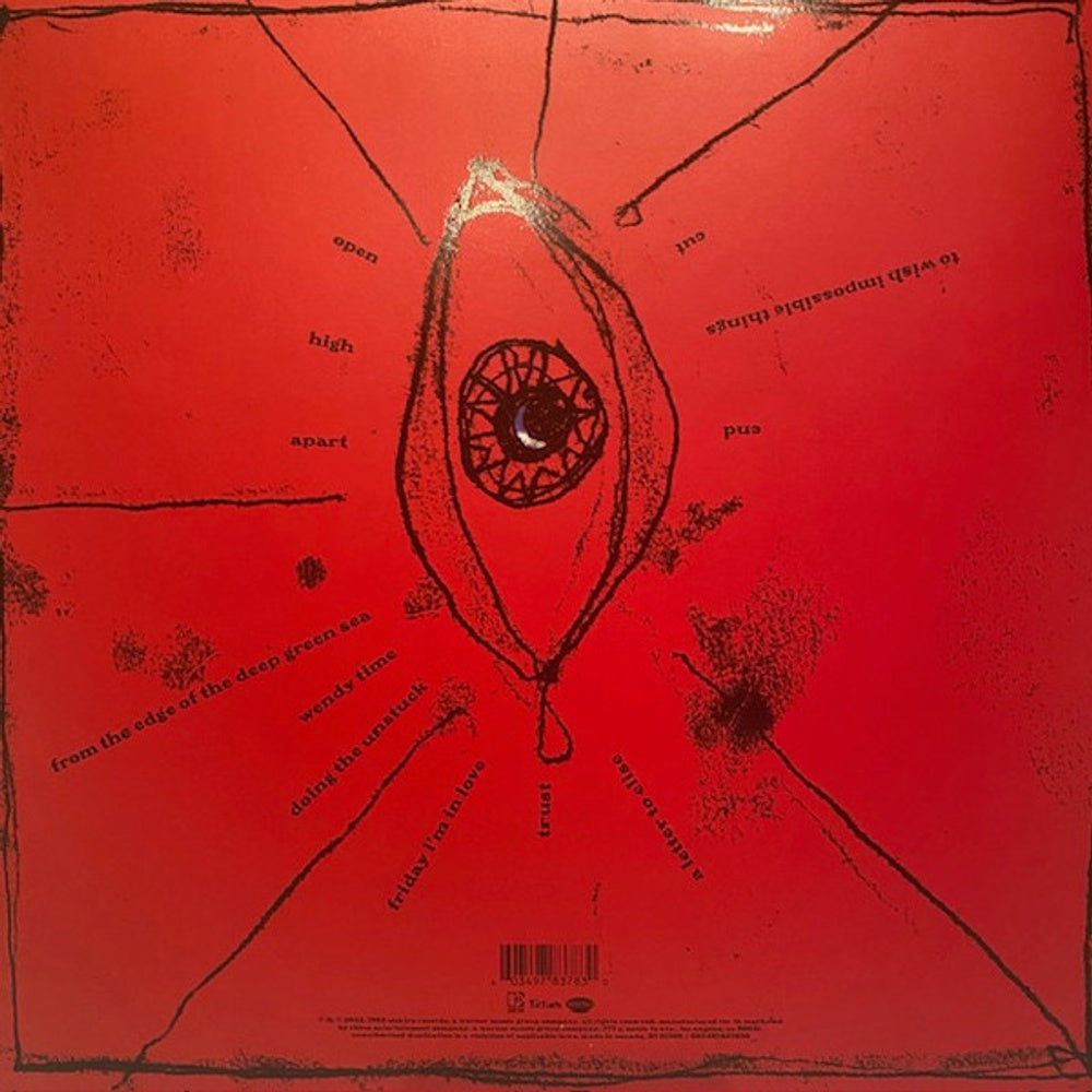 Back Cover: The Cure – Wish: 30th Anniversary Edition (LP Vinyl) Vinyl LP | Relix