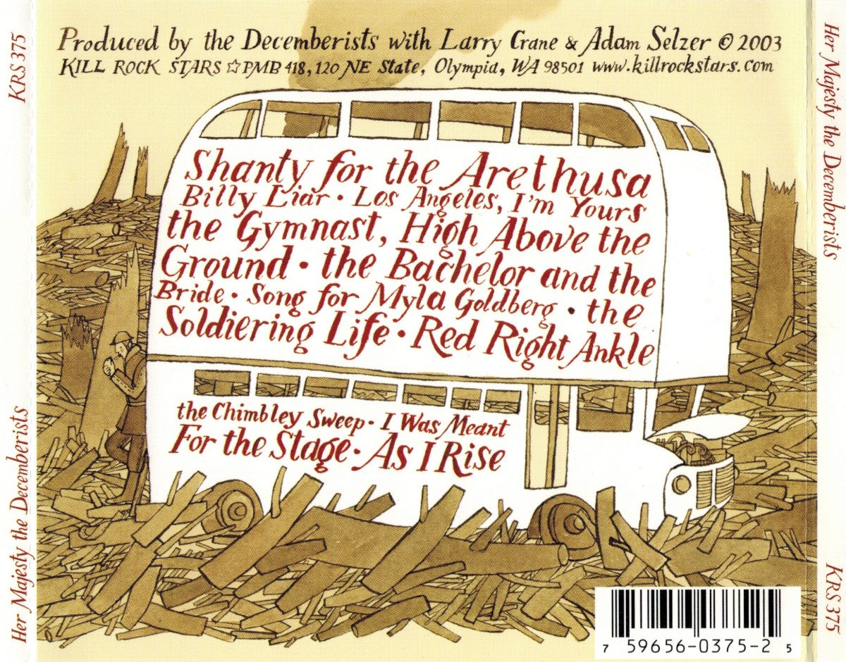 Back Cover: The Decemberists – Her Majesty, The Decemberists CD | Relix