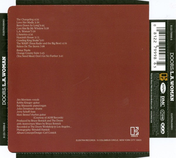 Back Cover: The Doors – La Woman (3-CD) CD | Relix