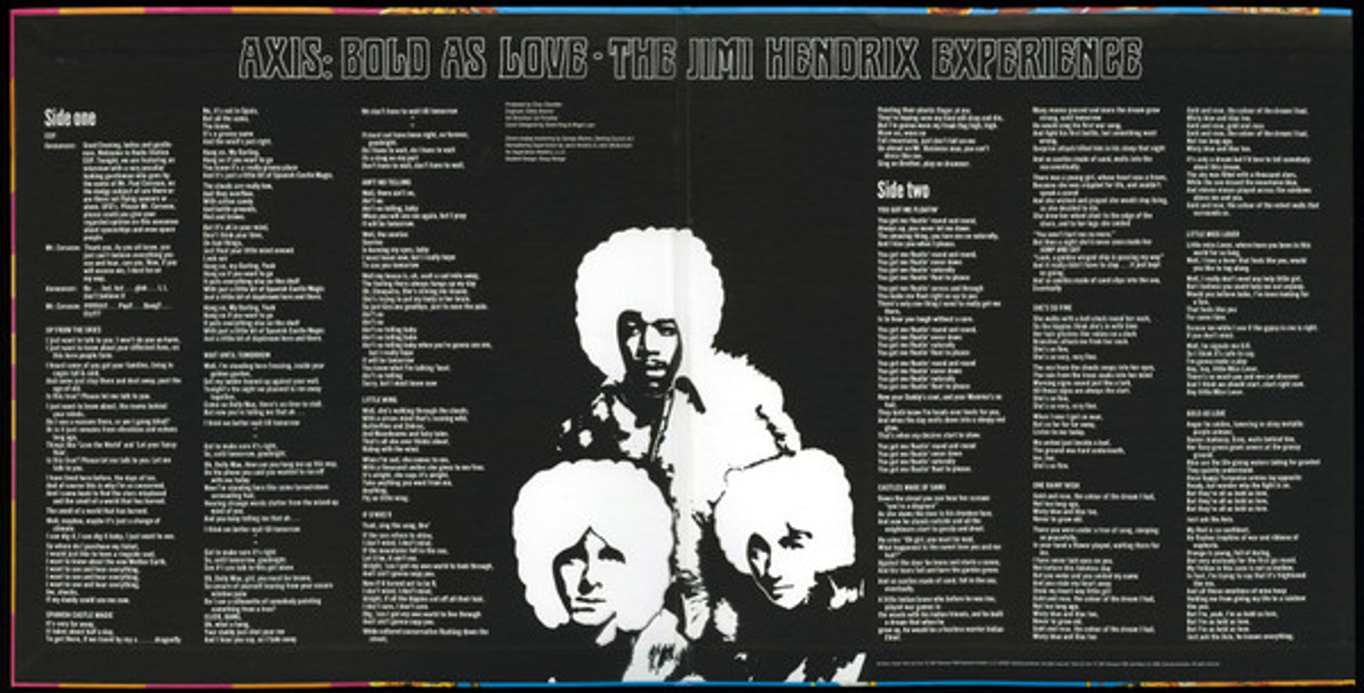 Back Cover: The Jimi Hendrix Experience – Axis: Bold As Love Vinyl LP | Relix
