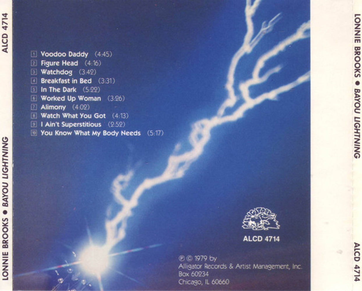 Back Cover: The Lonnie Brooks Blues Band – Bayou Lightning CD | Relix