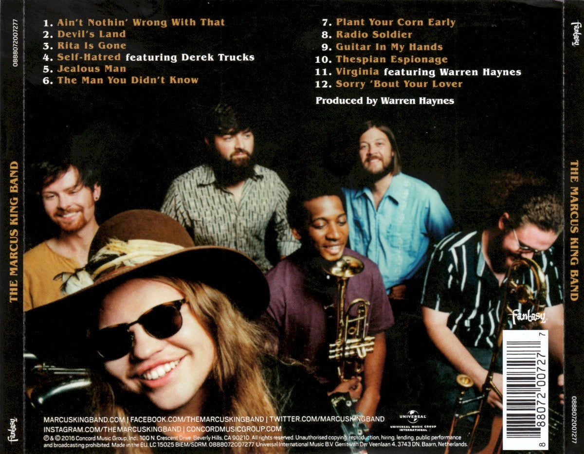 Back Cover: The Marcus King Band – Marcus King Band CD | Relix