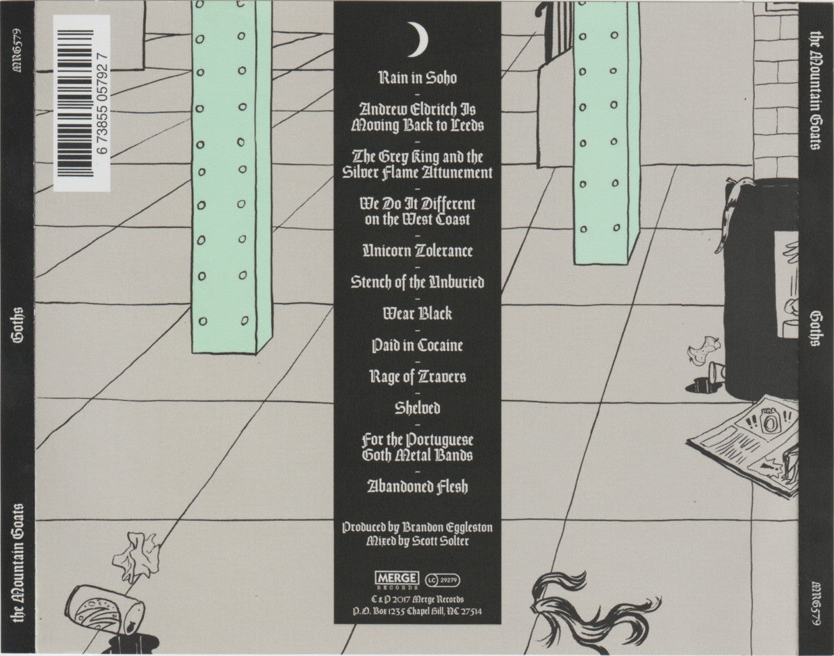 Back Cover: The Mountain Goats – Goths CD | Relix