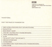 Back Cover: The National – First Two Pages of Frankenstein CD | Relix