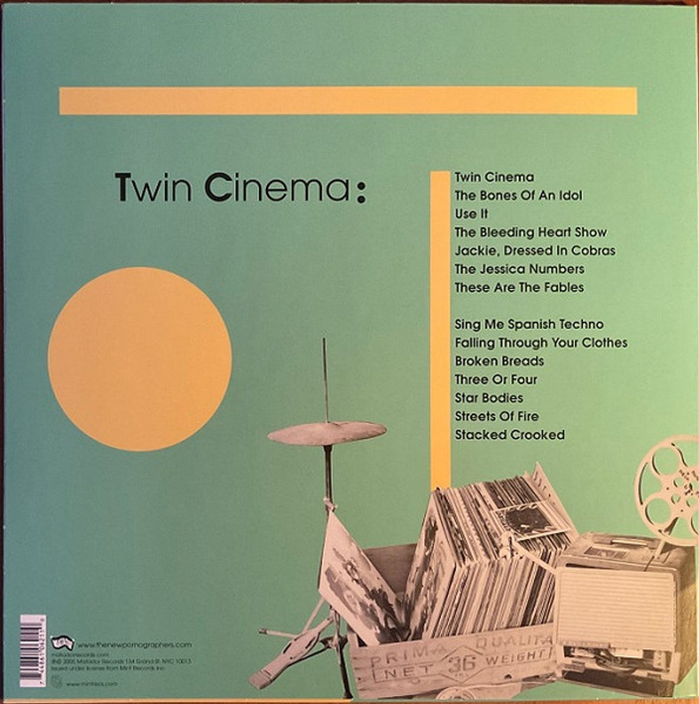 Back Cover: The New Pornographers – Twin Cinema Vinyl LP | Relix