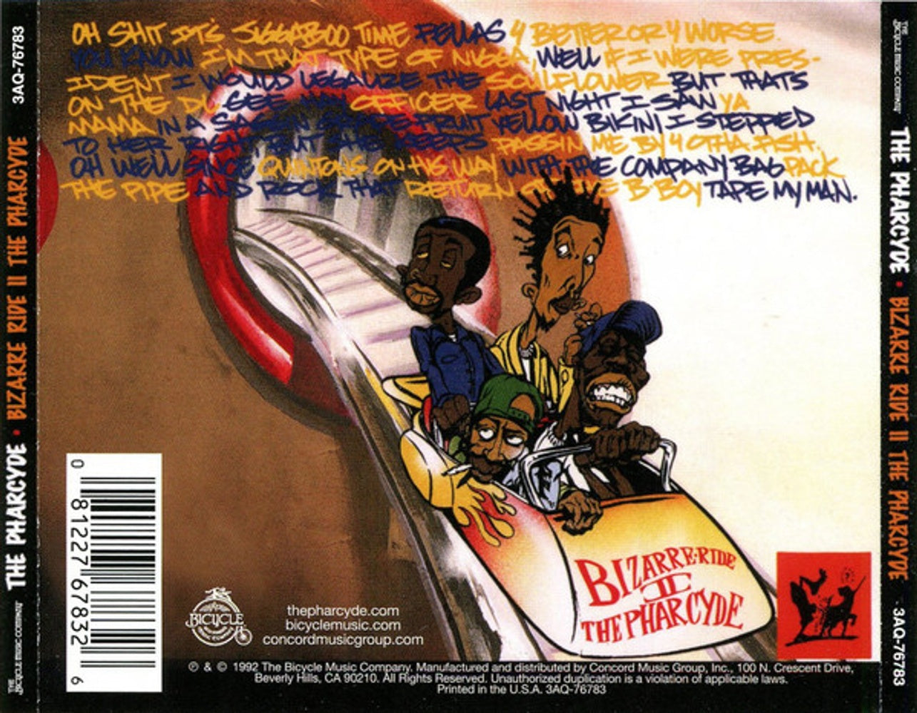 Back Cover: The Pharcyde – Bizarre Ride, Vol. 2: The Pharcyde (3-CD) CD | Relix