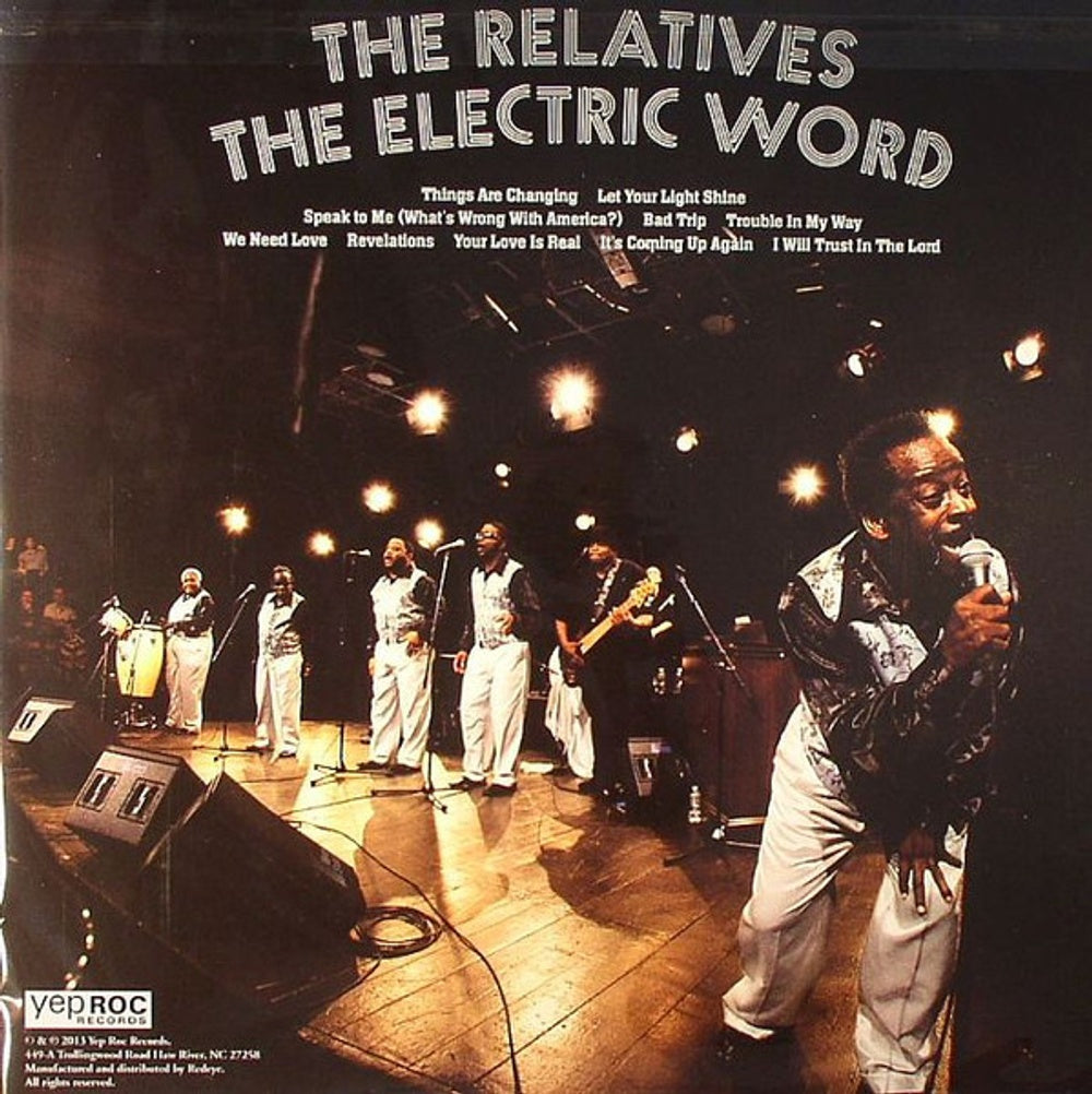 Back Cover: The Relatives – Electric Word Vinyl LP | Relix