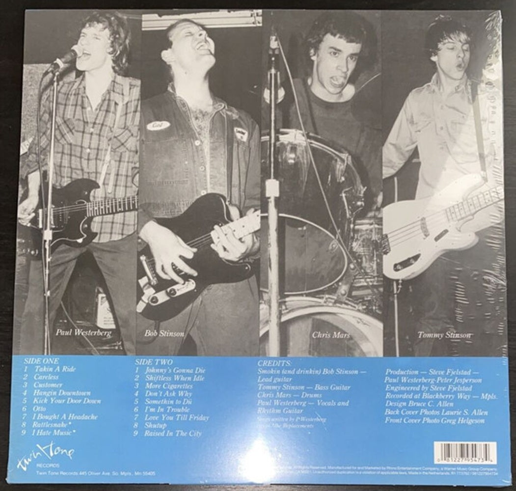Back Cover: The Replacements – Sorry Ma, Forgot To Take Out The Trash Vinyl LP | Relix