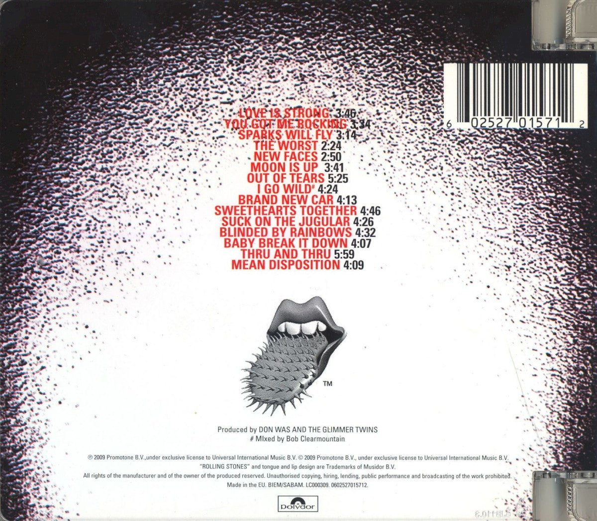 Back Cover: The Rolling Stones – Voodoo Lounge CD | Relix