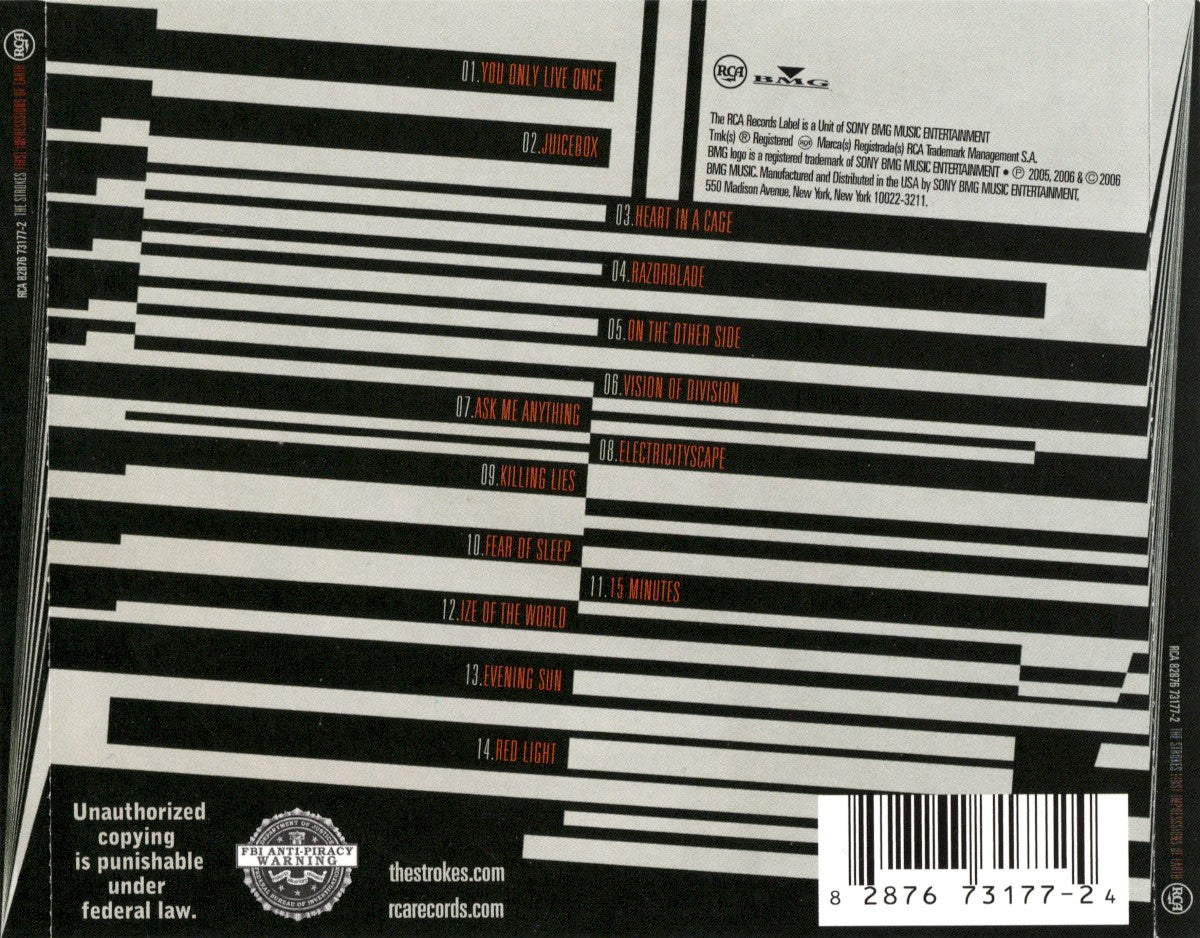 Back Cover: The Strokes – First Impressions of Earth CD | Relix