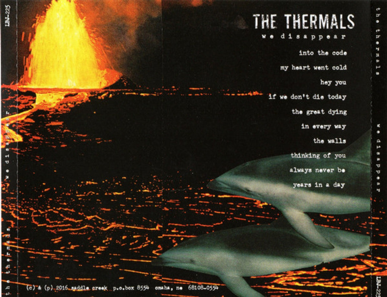 Back Cover: The Thermals – We Disappear CD | Relix