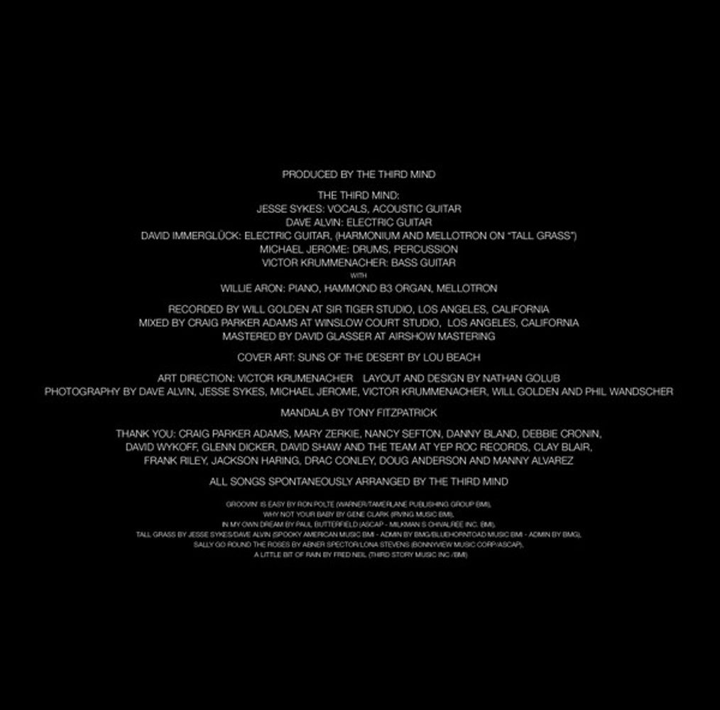Back Cover: The Third Mind – The Third Mind 2 Vinyl LP | Relix