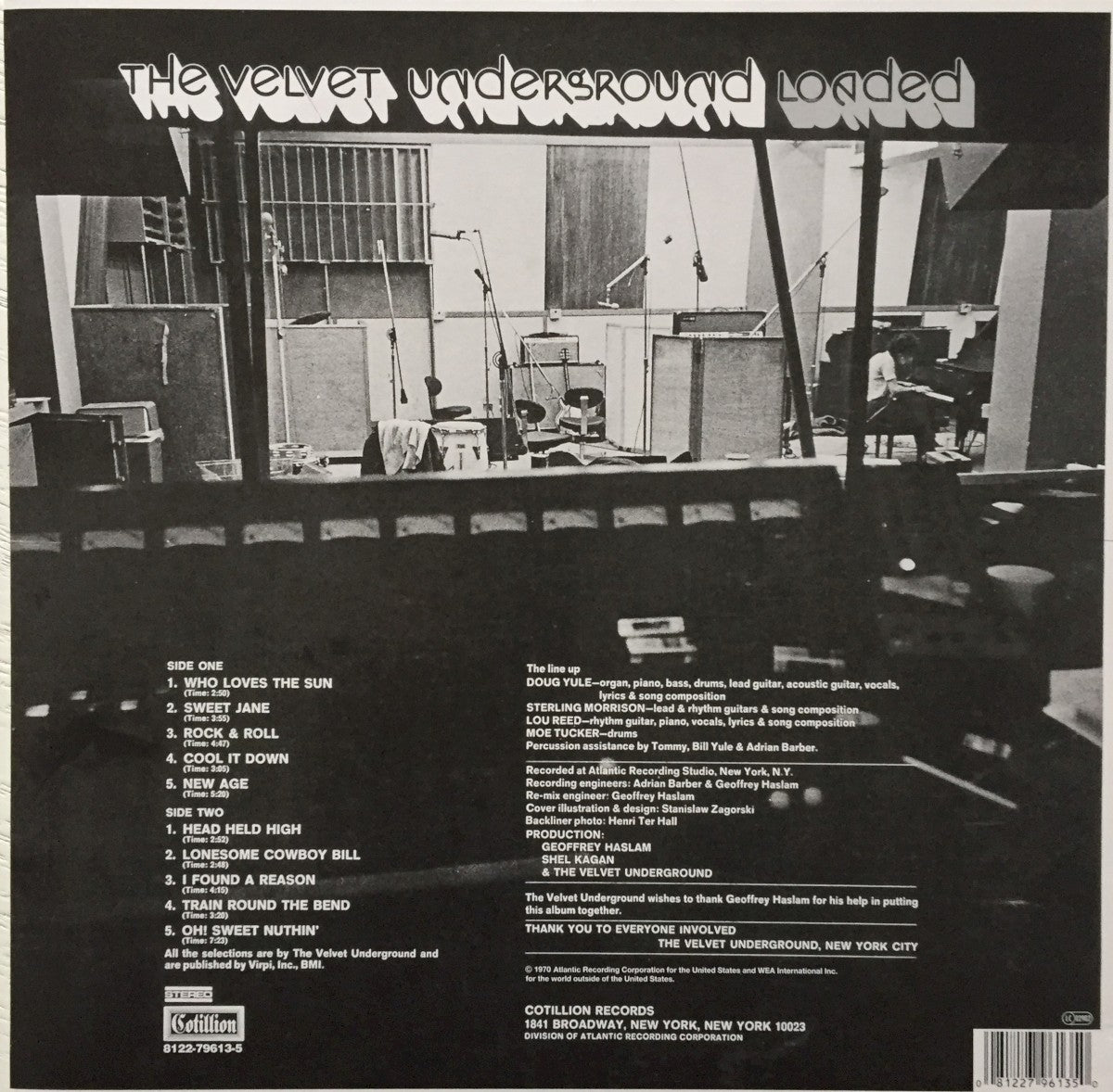 Back Cover: The Velvet Underground – Loaded Vinyl LP | Relix