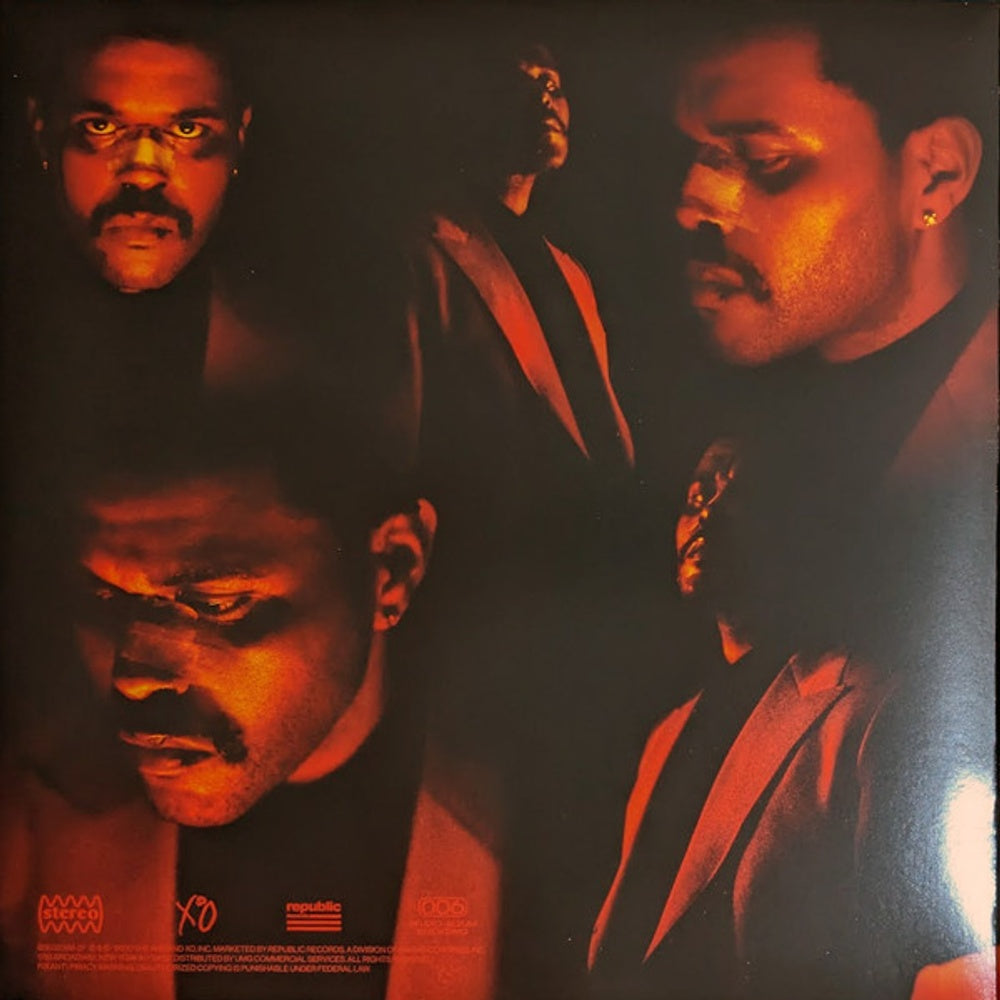 Back Cover: The Weeknd – After Hours (Limited Edition Clear w/Red Splatter LP Vinyl) Vinyl LP | Relix